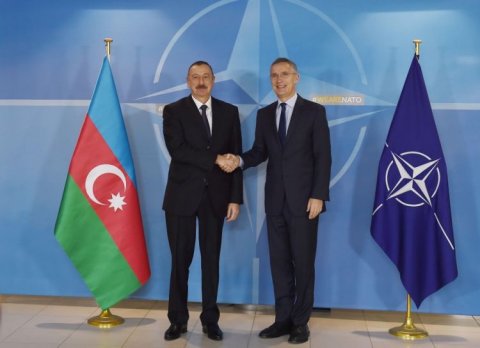 İlham Əliyev NATO-nun baş katibi ilə görüşüb