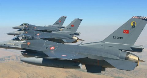 Türkiyə qırıcıları Suriya ərazisini bombalayır