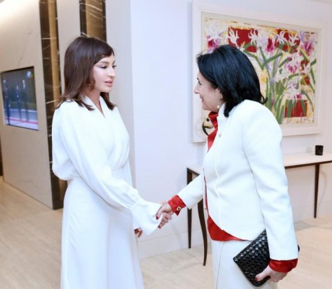 Mehriban Əliyeva Salome Zurabişvili ilə görüşüb
