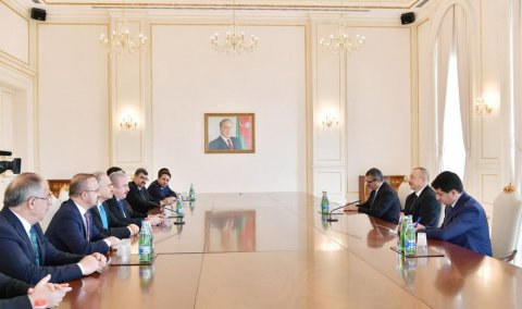 İlham Əliyev parlament sədrini qəbul edib