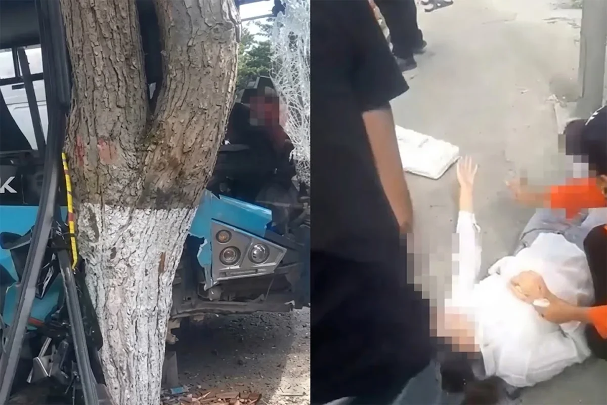 Bakıda avtobus qəzası: 10-dan çox şəxs xəsarət alıb
