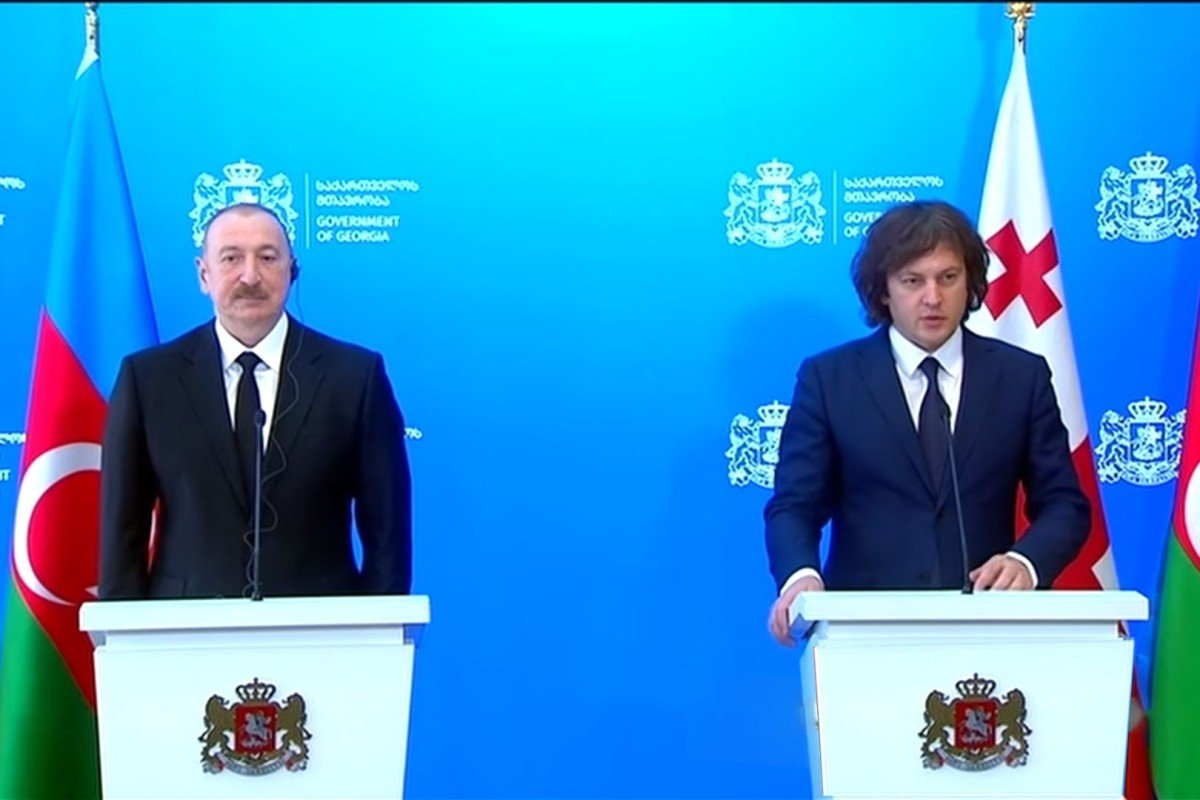 İlham Əliyev və İrakli Kobaxidze bəyanatlarla çıxış ediblər - (Yenilənib)