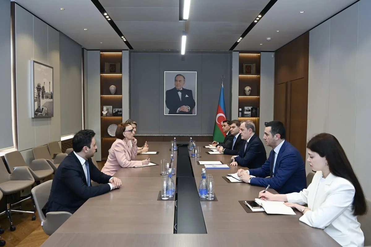 Ceyhun Bayramov BMT rəsmisi ilə görüşüb