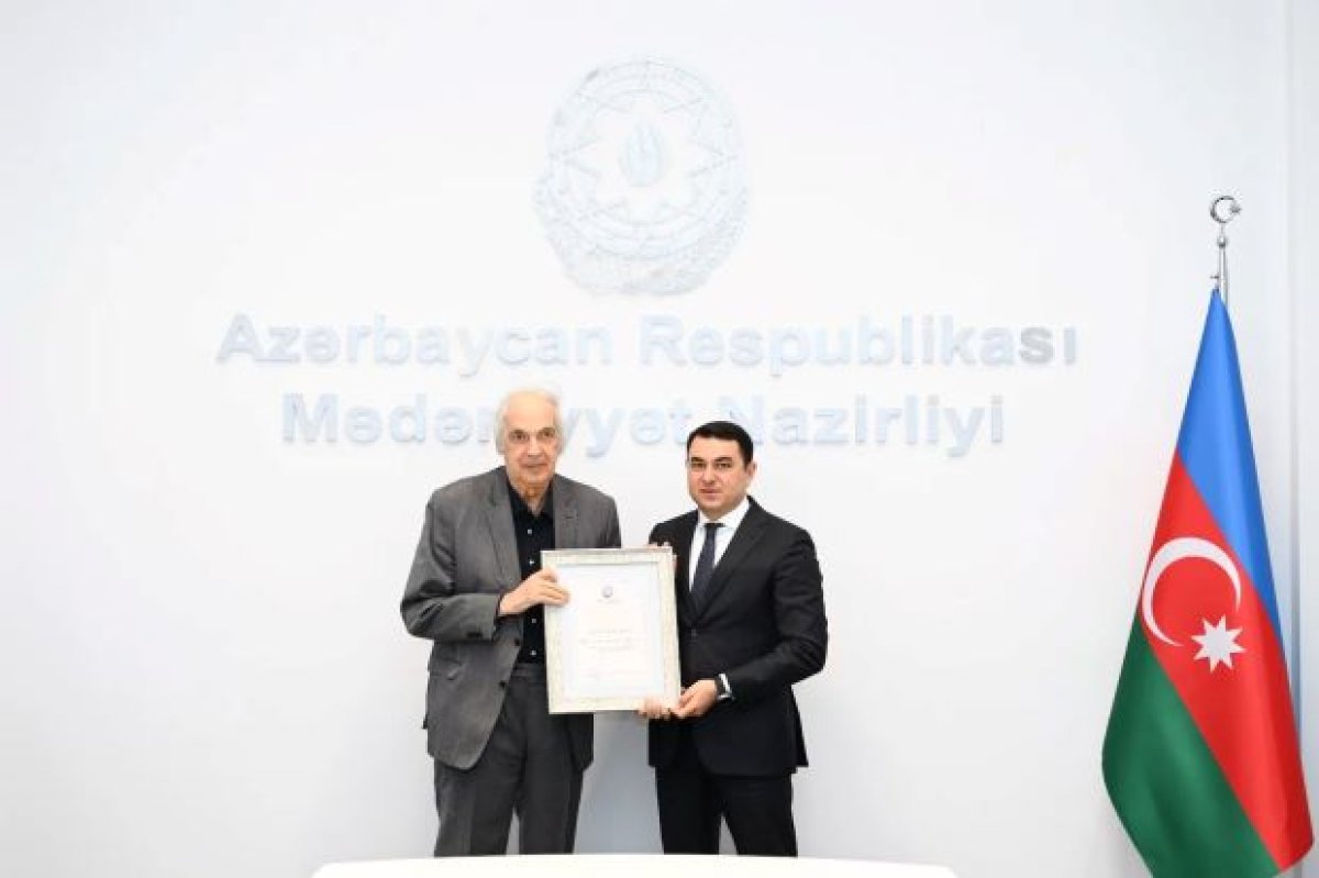 Ramiz Həsənoğlu "Fəxri diplom"la təltif olunub