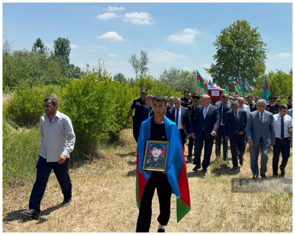 Şəhid Dəyanət Musayevlə vida mərasimi keçirilib
