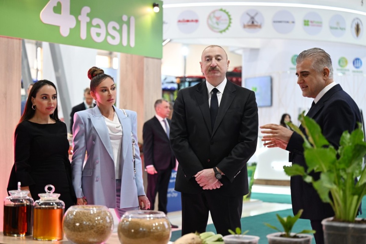 Prezident 19-cu “Caspian Agro Week” və 31-ci “InterFood Azerbaijan” sərgiləri ilə tanış olub (Yenilənib)