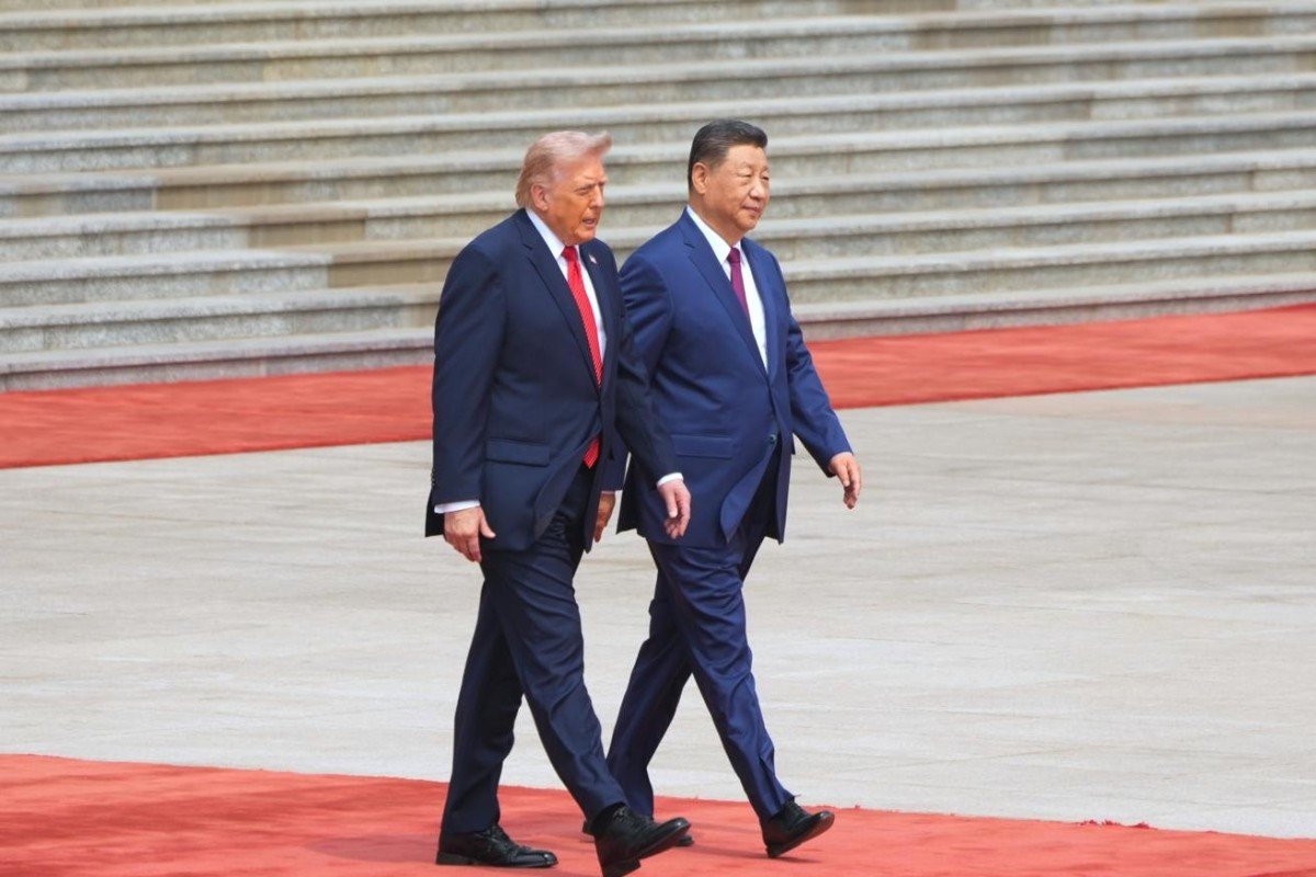 Si Cinpin Donald Trampı Şərq Qapısında qarşılayıb