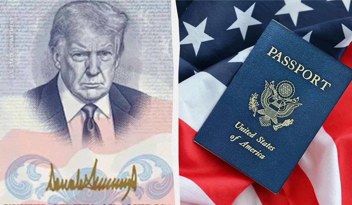 Trampın fotosu Amerika pasportlarında görünəcək
