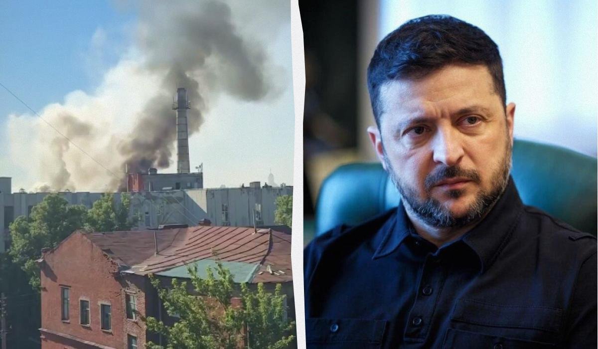 Zelenski: Cəbhə xəttindən 1300 kilometr aralıda yerləşən Rusiya neft emalı zavodu məhv edilib