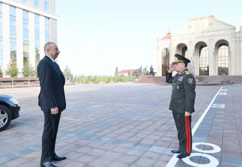 Prezident Polis Akademiyasında yeni tədris binasının açılışında iştirak edib