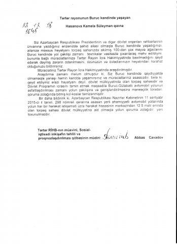“Yaşıl soyqırımı” ört-basdır edirlər – Məmurlar vətəndaşın həyətindən maddi sübutları oğurlayıb “Yaşıl soyqırımı” ört-basdır edirlər – Məmurlar vətəndaşın həyətindən maddi sübutları oğurlayıb