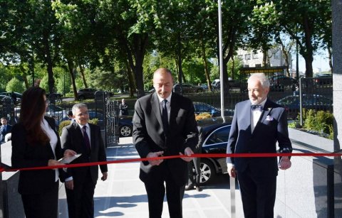Prezident Azərbaycanın Belçikadakı səfirliyinin yeni binasının açılışında 