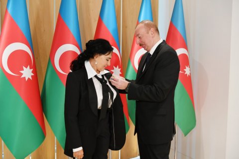 Prezident və birinci xanım Viner-Usmanova ilə görüşdü 