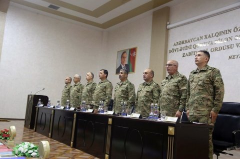 Zakir Həsənov generalları topladı - MN-də müşavirə