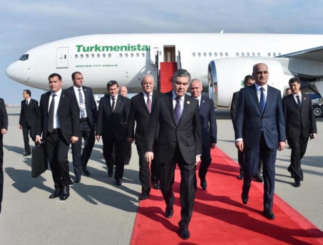 Türkmənistan prezidenti Azərbaycana gəlib