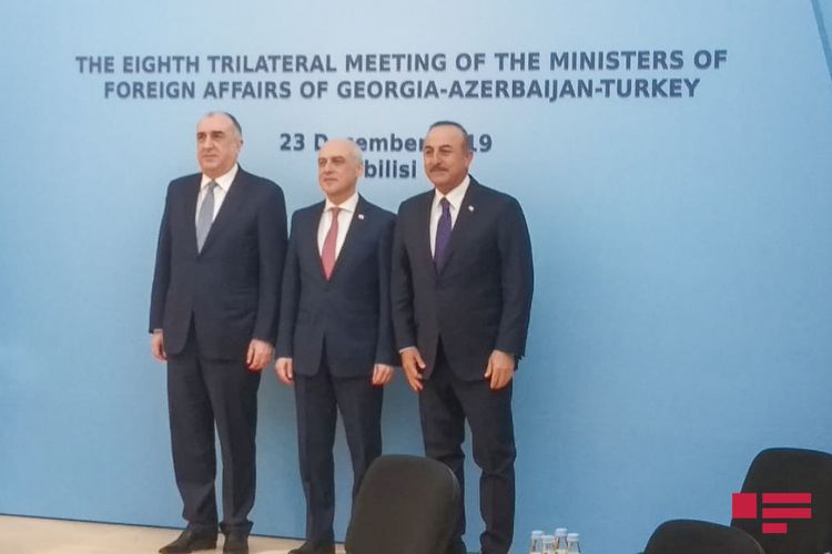 Azərbaycan, Türkiyə və Gürcüstan XİN başçıları birgə bəyanat imzalayıblar