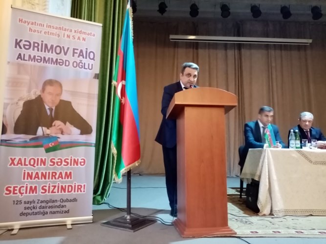 125 saylı dairədən namizəd Sumqayıtda seçicilərlə izdihamlı görüş keçirdi 125 saylı dairədən namizəd Sumqayıtda seçicilərlə izdihamlı görüş keçirdi