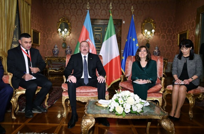 Prezident İlham Əliyev İtaliya Senatının Sədri ilə görüşüb