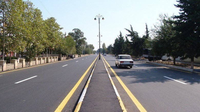 Prezident İlham Əliyev Tovuzda yeni avtomobil yolunun - Açılışında