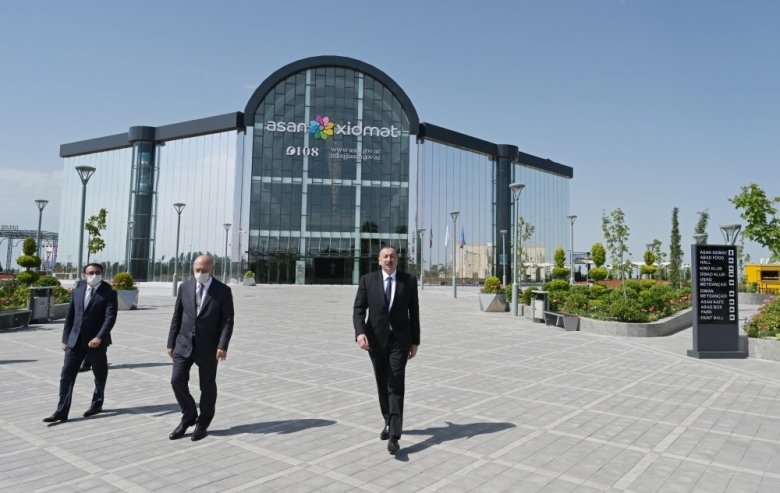Prezident Ağcabədidə “ASAN Xidmət” mərkəzi ilə yeni zavodun açılışını edib