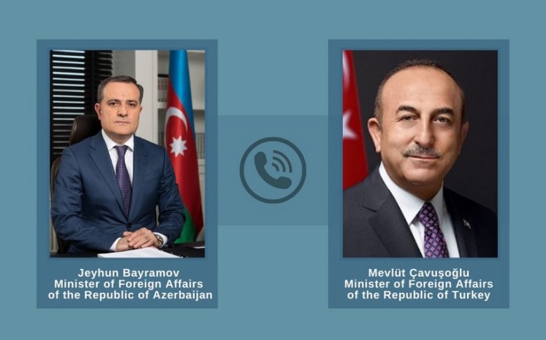 Azərbaycan və Türkiyənin XİN başçıları telefonla danışıb