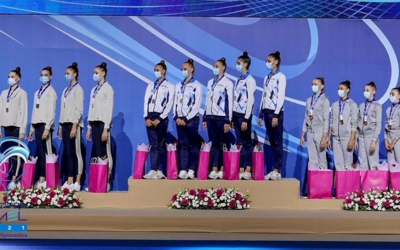Qran-pri: gimnastlarımız 5 medal qazanıb