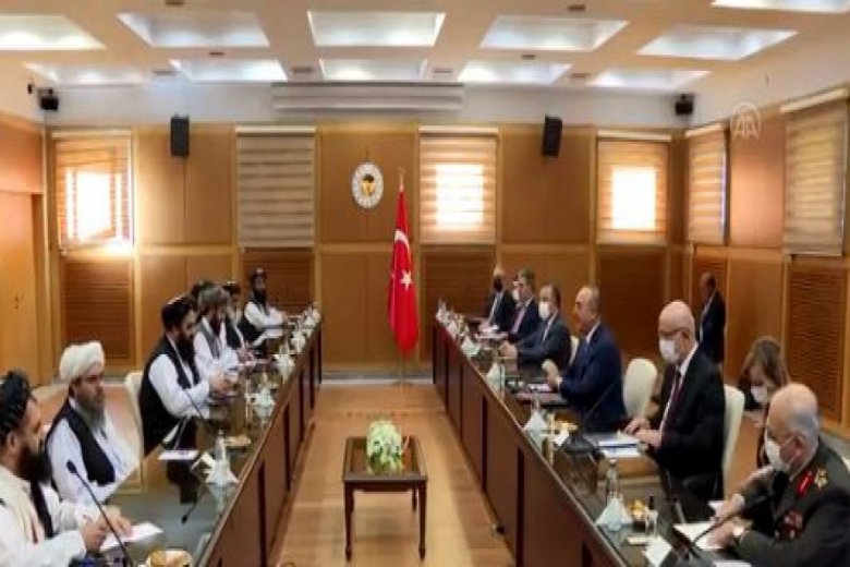 Çavuşoğlu Ankarada Talibanın nümayəndə heyəti ilə görüşüb