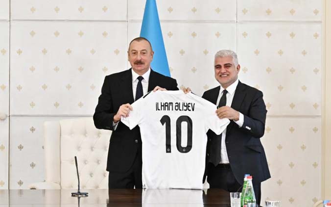 Prezident "Qarabağ" klubunun üzvlərini qəbul edib