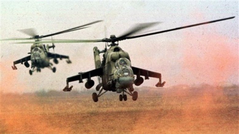 Hərbi helikopterlərlə uçuş məşqləri keçirilib