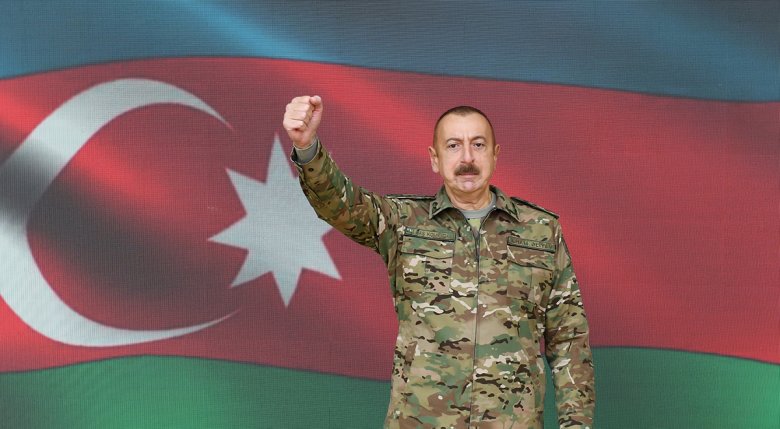Prezident Azərbaycan Xalq Cümhuriyyətinin abidəsini ziyarət edib