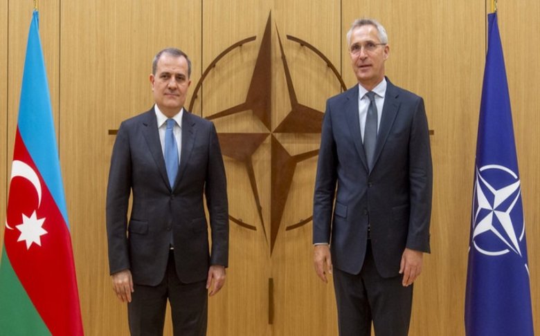 Ceyhun Bayramov NATO Baş katibi ilə görüşüb