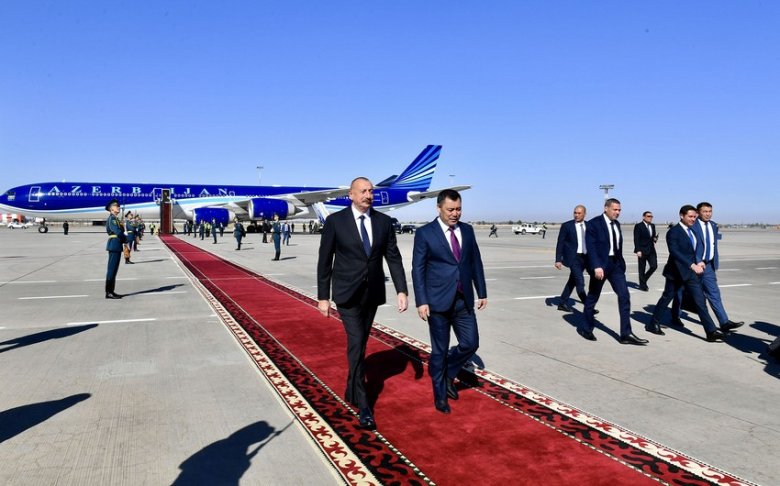 Azərbaycan prezidenti Qırğızıstana gedib