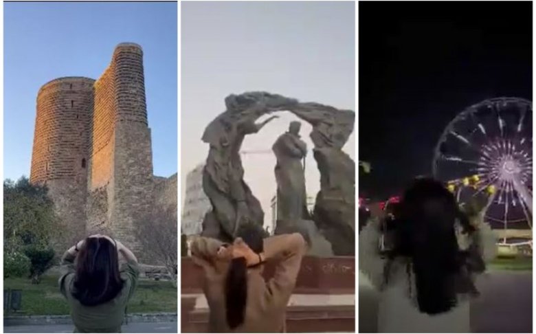 Bakıda İrandakı etirazçılara dəstək olaraq fləşmob keçirilib