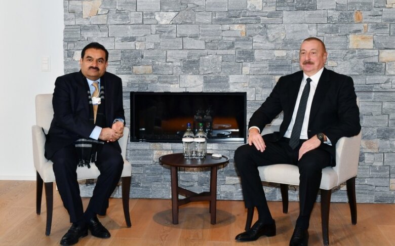 İlham Əliyev "Adani Group" şirkətinin təsisçisi ilə müzakirə aparıb