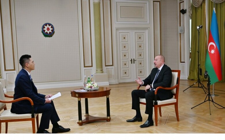 İlham Əliyev “China Media Group” korporasiyasına müsahibə verib