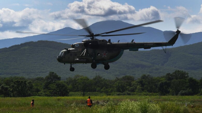 Ukraynaya məxsus helikopter vurulub