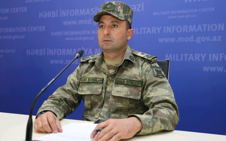 MN rəsmisi brifinqdə: "Ermənistan silahlıları yaşayış məntəqələrində yenidən tərtiblənir və..."