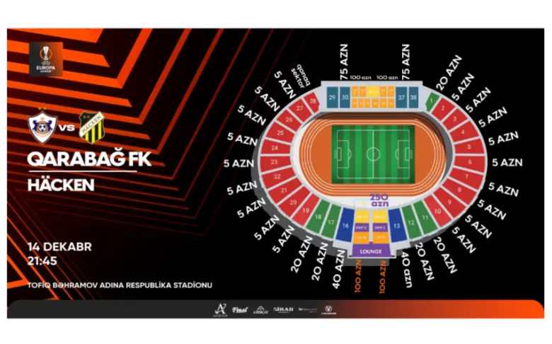 "Qarabağ"-"Hakken" oyununun biletləri satışa çıxarılıb