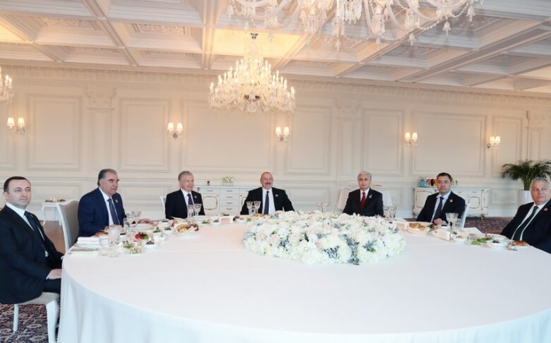 Prezident İlham Əliyevin adından dövlət başçılarına  rəsmi nahar verilib