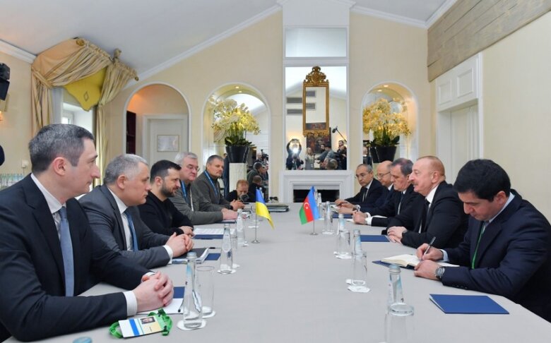 Azərbaycan və Ukrayna prezidentləri arasında görüş olub