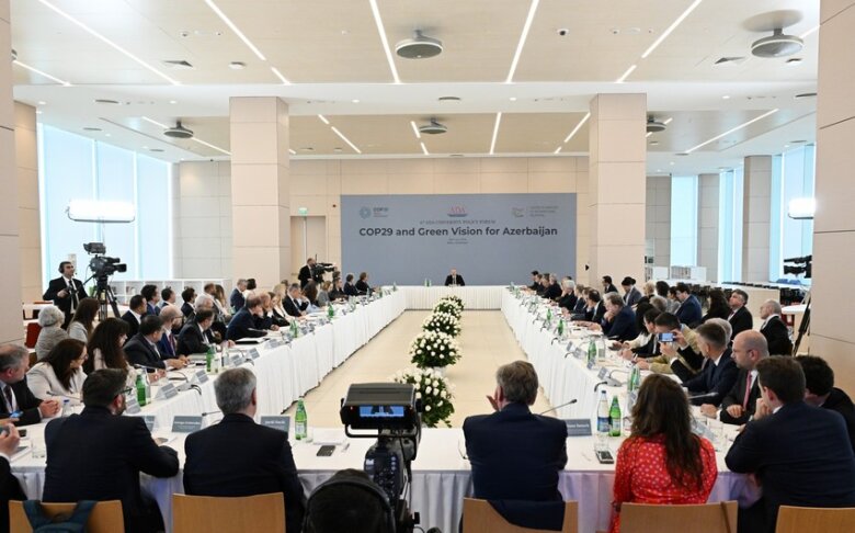 İlham Əliyev “COP29 və Azərbaycan üçün Yaşıl Baxış” beynəlxalq forumda iştirak edir - (Yenilənib)