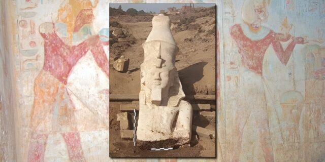 94 ildən sonra II Ramzesin heykəlinin yarısı da tapılıb  - Foto
