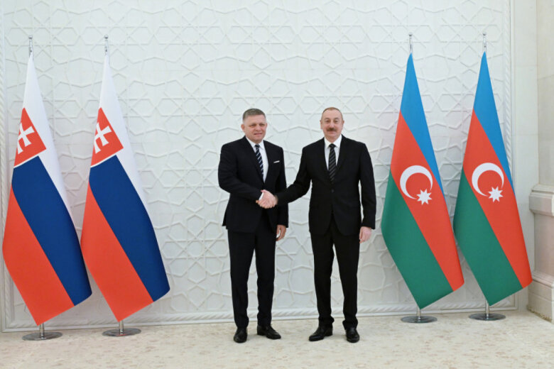 Azərbaycan prezidenti ilə Slovakiyanın baş naziri görüşüb - (Yenilənib)