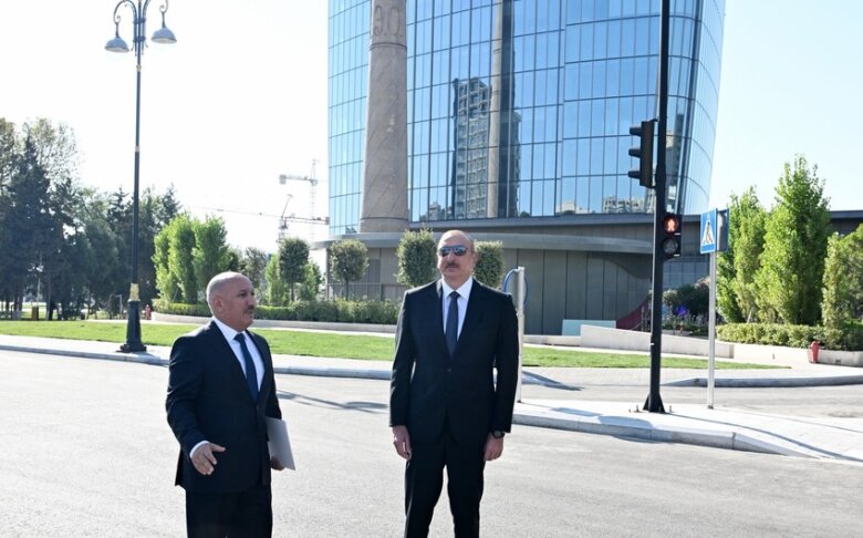Prezident yeni avtomobil yolunun açılışında iştirak edib - (Yenilənib)