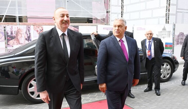 İlham Əliyevlə Viktor Orban görüşüb