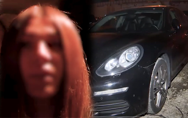 “Porsche” ilə avtoxuliqanlıq edən sərxoş qadın həbs olunub