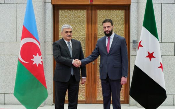 Samir Şərifov Suriya prezidenti ilə görüşüb - Foto