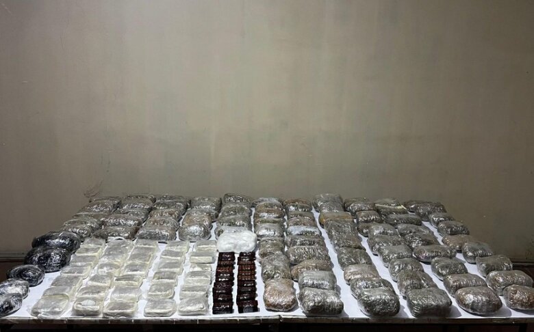 İrandan Azərbaycana 75 kq narkotik keçirilməsinin qarşısı alınıb