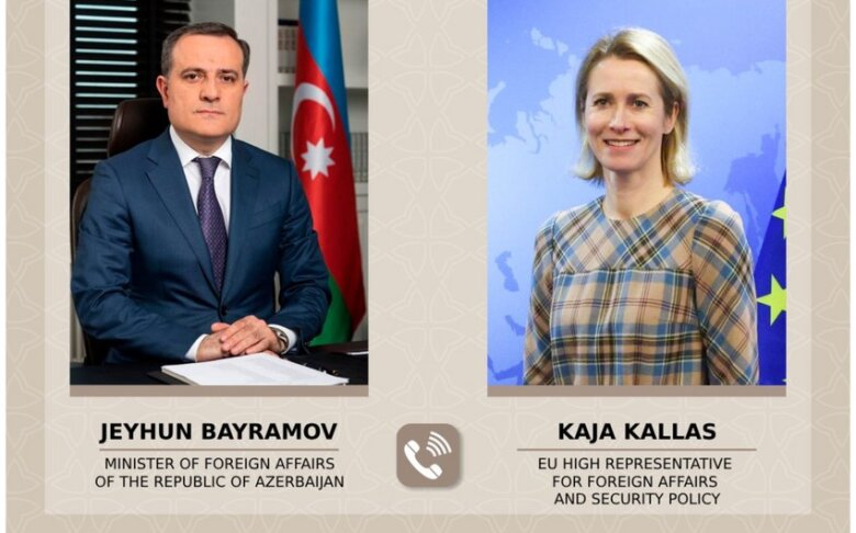 Ceyhun Bayramov Kaya Kallasla telefonda danışıb