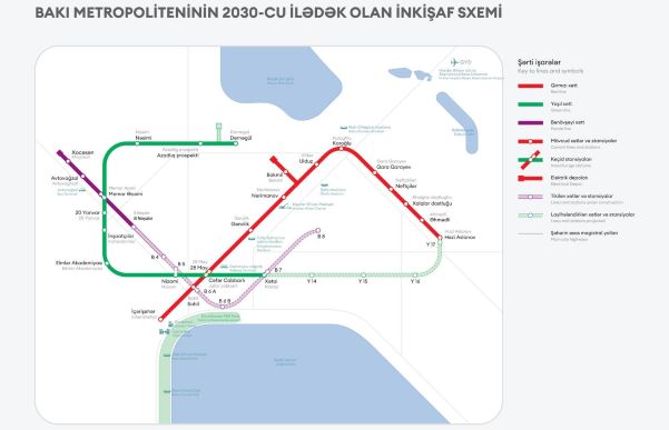Bakıda yeni metro stansiyalarının tikintisi başlayır